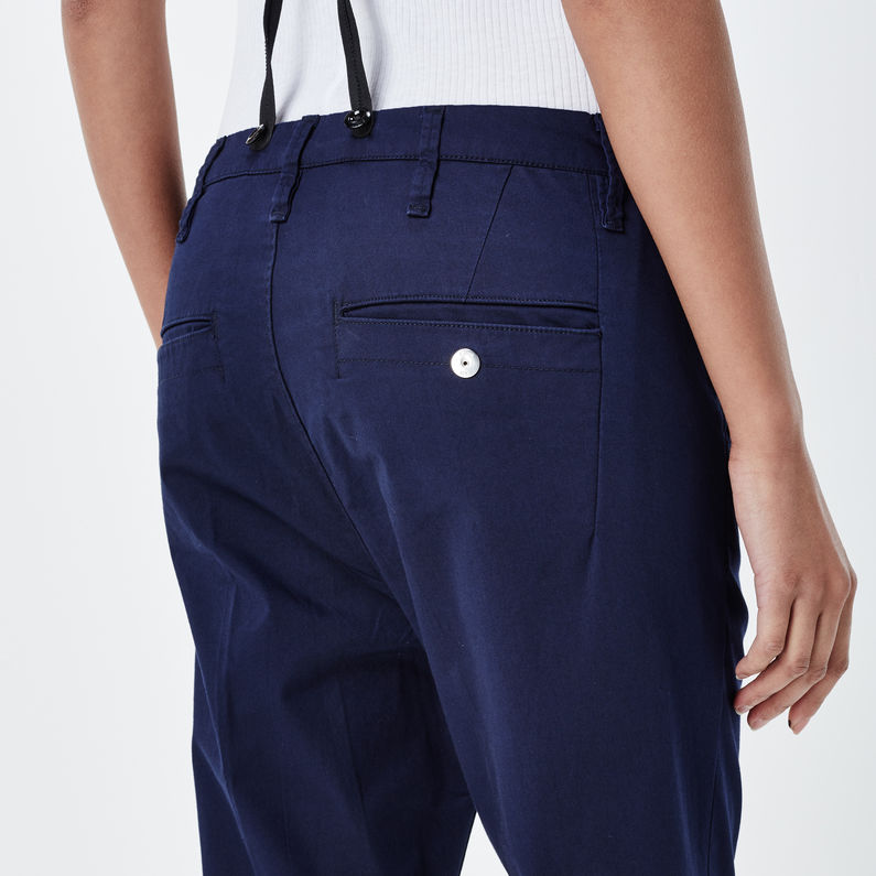 G-Star RAW® Bronson Braces Low Waist Boyfriend Chino Dark blue detail shot