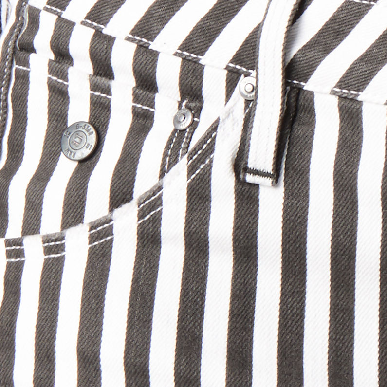 G-STAR® Arc Tuka Striped Shorts Weiß fabric shot