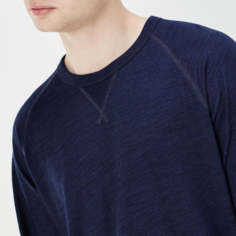 G-Star RAW® Strevor Sweater Bleu foncé detail shot