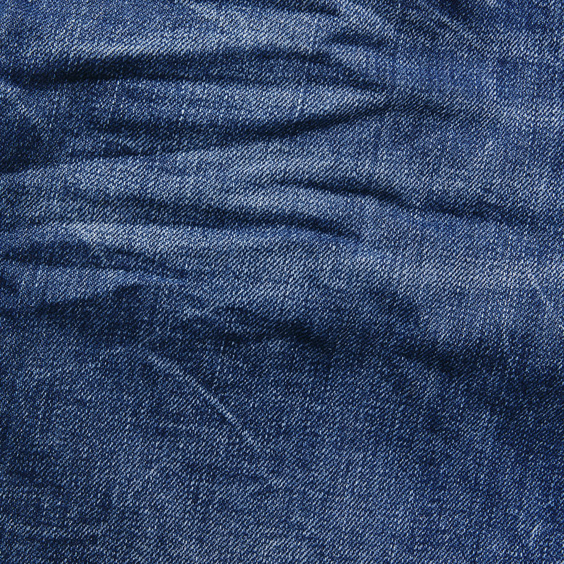 G-Star RAW® 3301 Tapered 1/2 Length Shorts Bleu moyen fabric shot