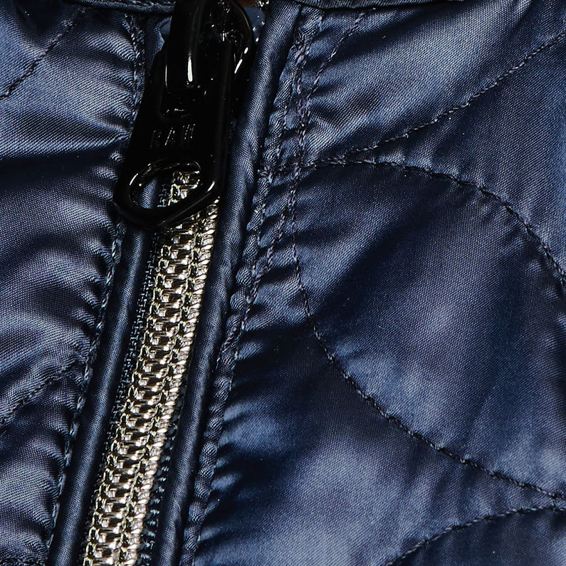 G-STAR® Bomber Quilted Jacket Dark blue fabric shot