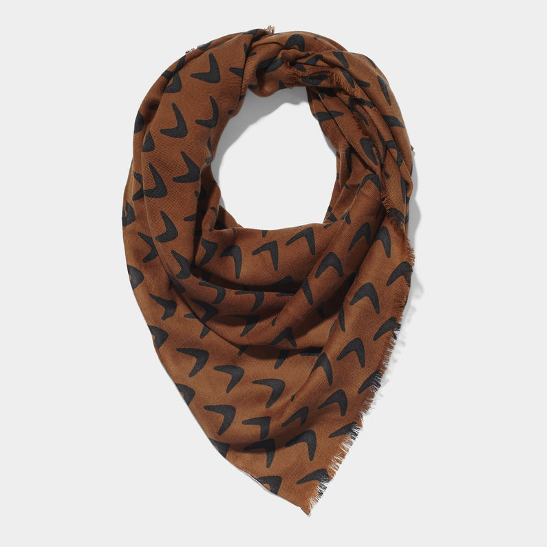 G-STAR® grace scarf/becky weave/dk saddle Brown
