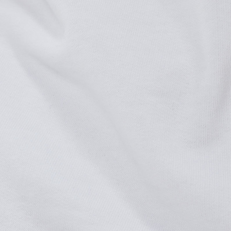 G-Star RAW® Occotis Slogan Sweater Blanc fabric shot