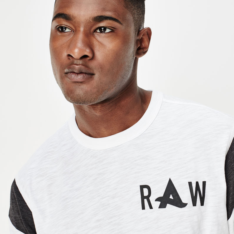 G-Star RAW® Afrojack Long T-shirt 3/4 Sleeves Blanco