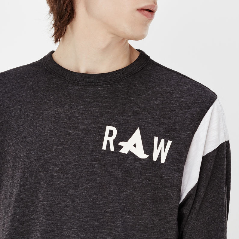 G-Star RAW® Afrojack Long T-shirt 3/4 Sleeves Grau
