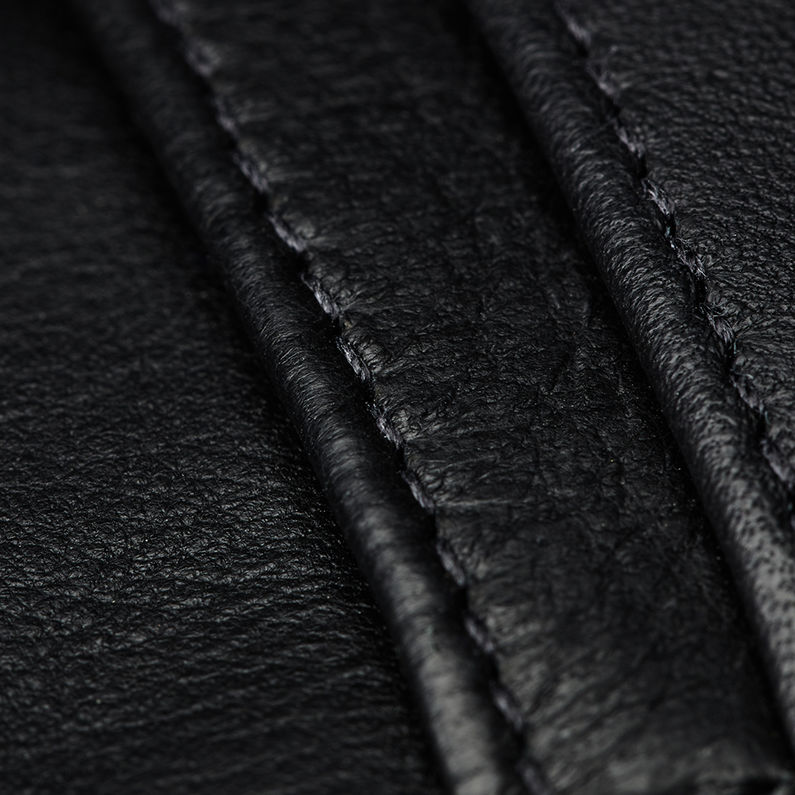 G-Star RAW® Zioks Leather Wallet Black fabric shot
