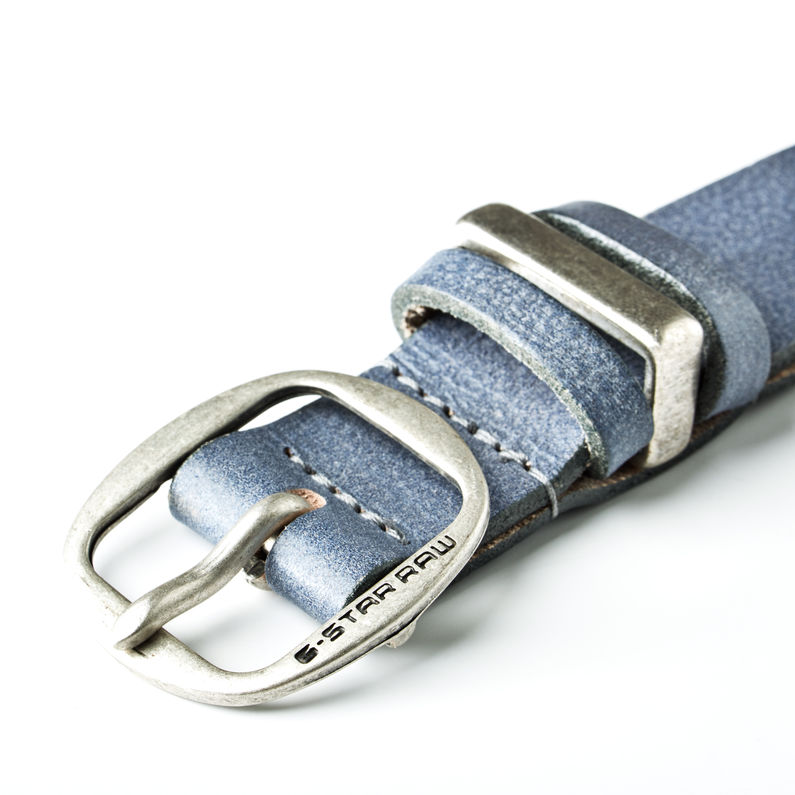 G-Star RAW® Wukah Belt Bleu moyen detail shot buckle