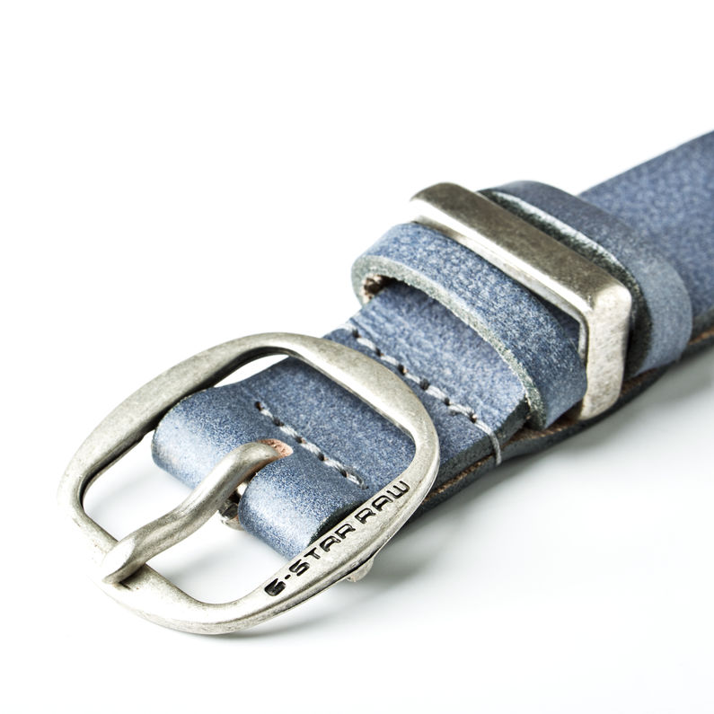 G-STAR® Wukah Belt Medium blue detail shot buckle