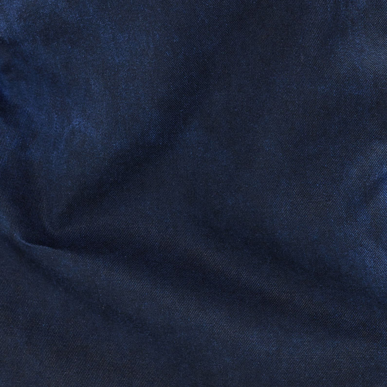 G-Star RAW® Batt Hooded Overshirt Bleu foncé fabric shot