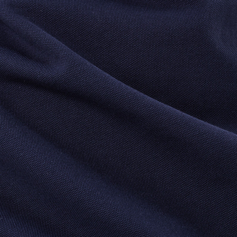 G-Star RAW® Dunda Polo T-shirt Bleu foncé fabric shot