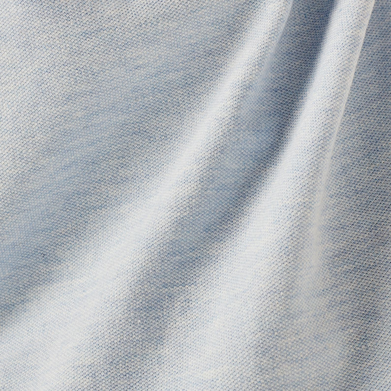G-Star RAW® Dunda Polo T-shirt Bleu clair fabric shot