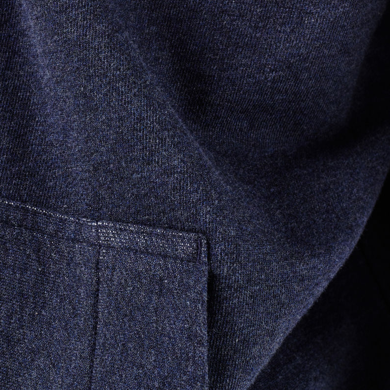 G-Star RAW® Varos Hooded Zip Sweater Bleu foncé