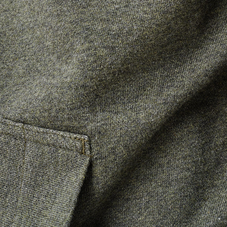 G-Star RAW® Warth Hooded Zip Sweater Groen