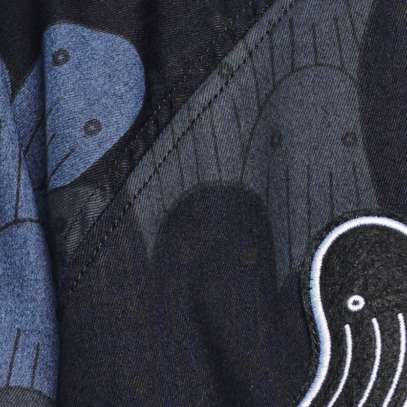 G-STAR® Raw For The Oceans - Radar XL Coat Dark blue fabric shot