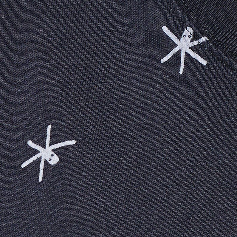 G-Star RAW® Raw For The Oceans - Loose Tee Azul oscuro fabric shot