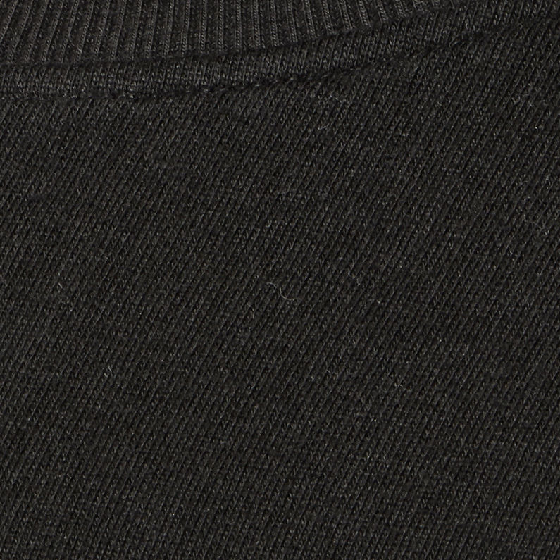 G-STAR® Synx Round Sweat Zwart fabric shot