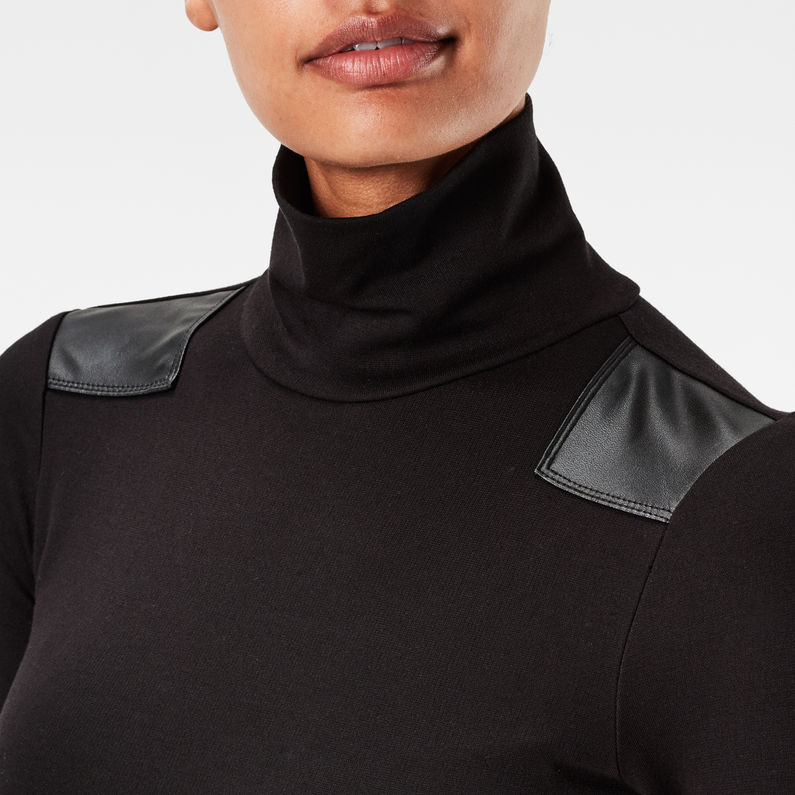 G-Star RAW® Ultimate Stretch Turtle Dress Black detail shot