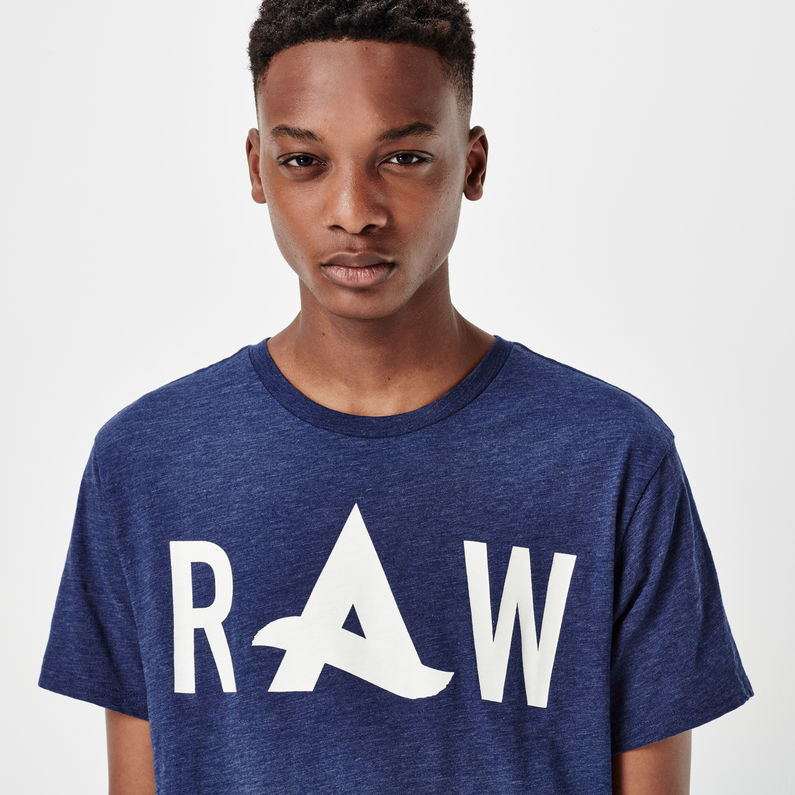 G-Star RAW® Afrojack Solid Long T-shirt Bleu moyen