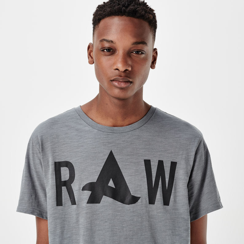 G-Star RAW® Afrojack Solid Long T-shirt Gris
