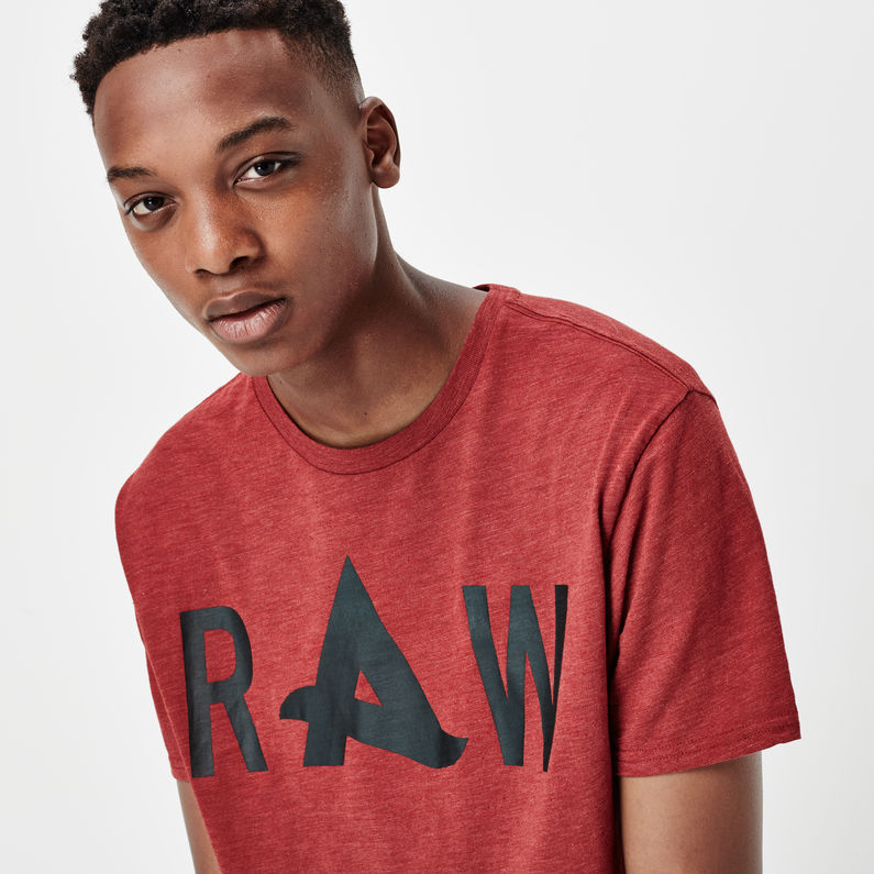 G-Star RAW® Afrojack Solid Long T-shirt Red