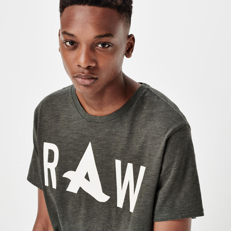 G-Star RAW® Afrojack Solid Long T-shirt Gris