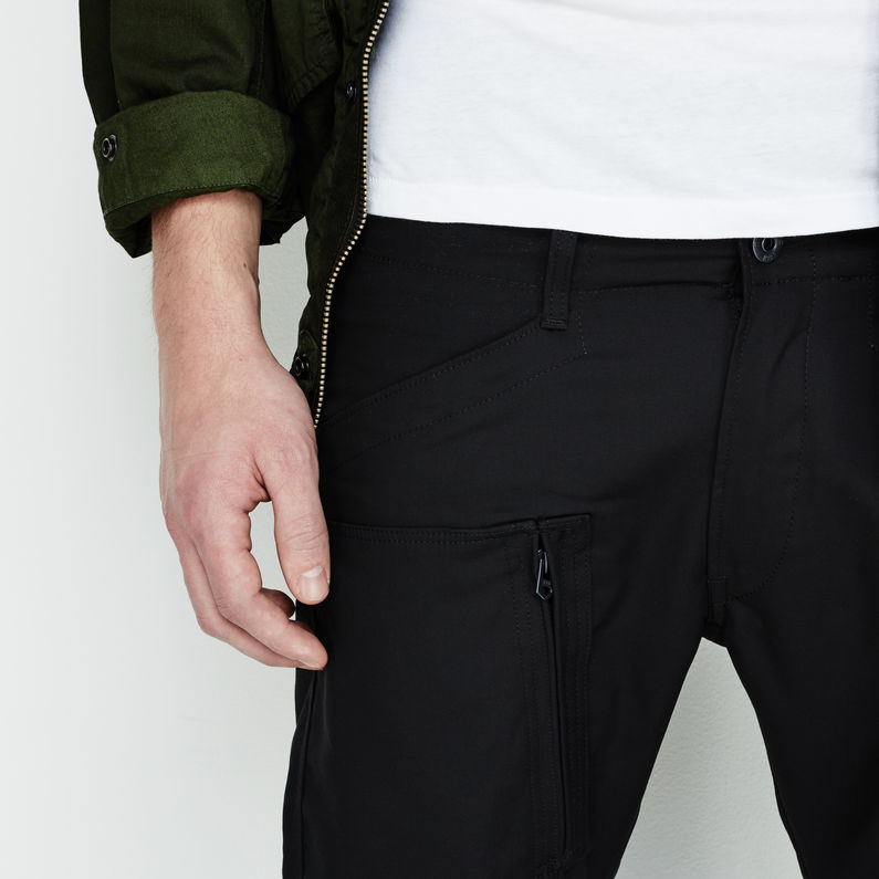 G-STAR® Powel 3D Tapered Pants Black detail shot