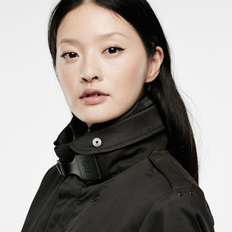 Florence Slim Trench | Black | G-STAR® US