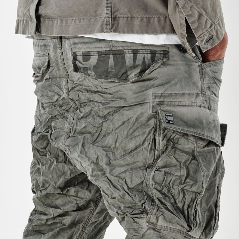 G-STAR® Rovic Loose 1/2 Shorts Gris detail shot