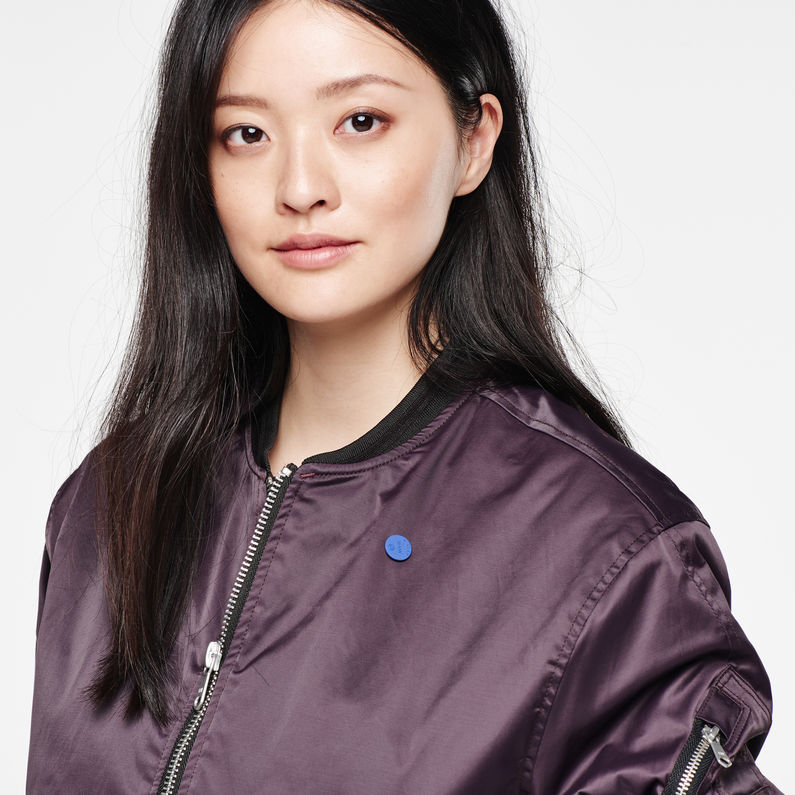G-Star RAW® Cade Bomber Lila detail shot