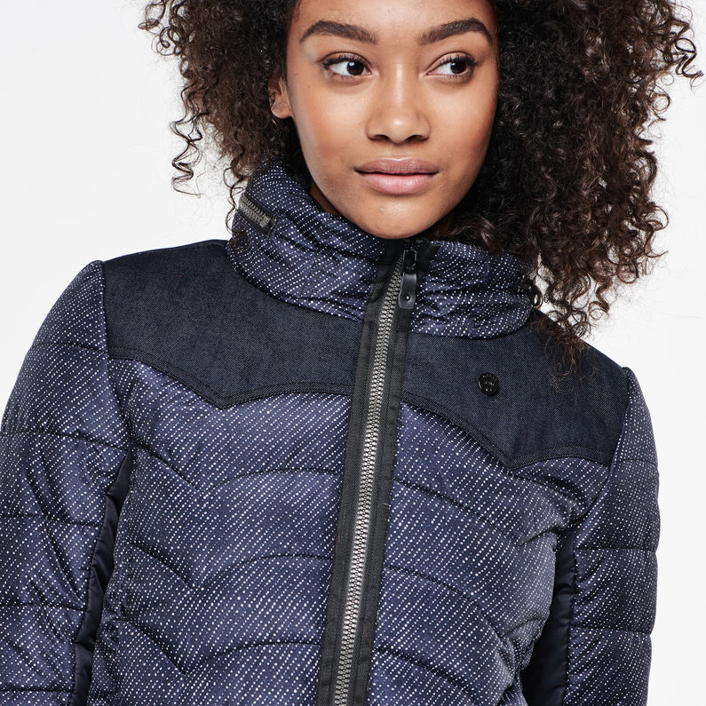 G-Star RAW® Blizzard Tromp Lightweight Jacket Dunkelblau detail shot