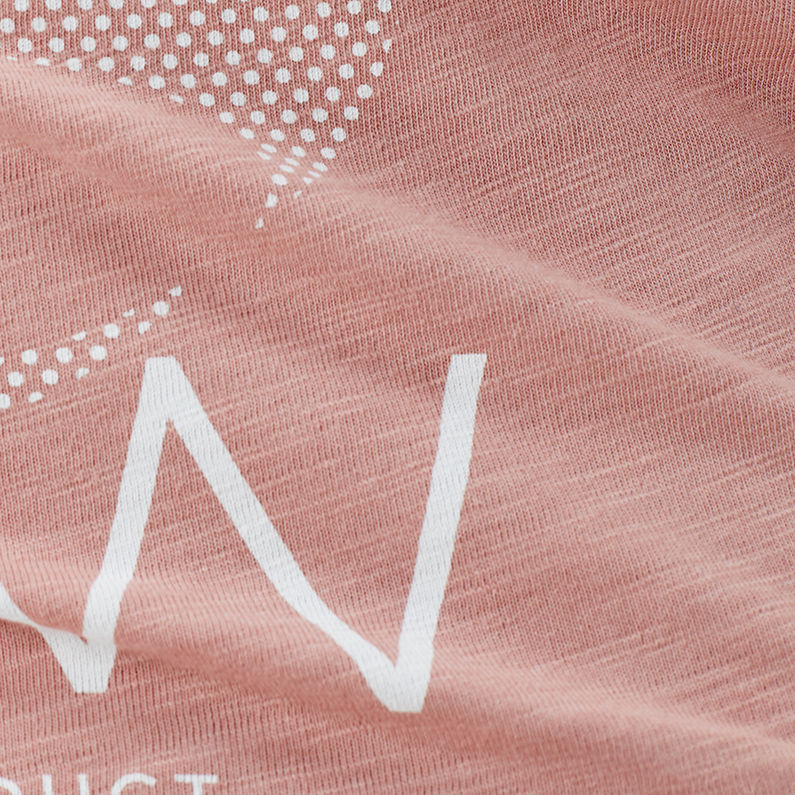 G-Star RAW® Loreen Cap Sleeve T-shirt Roze