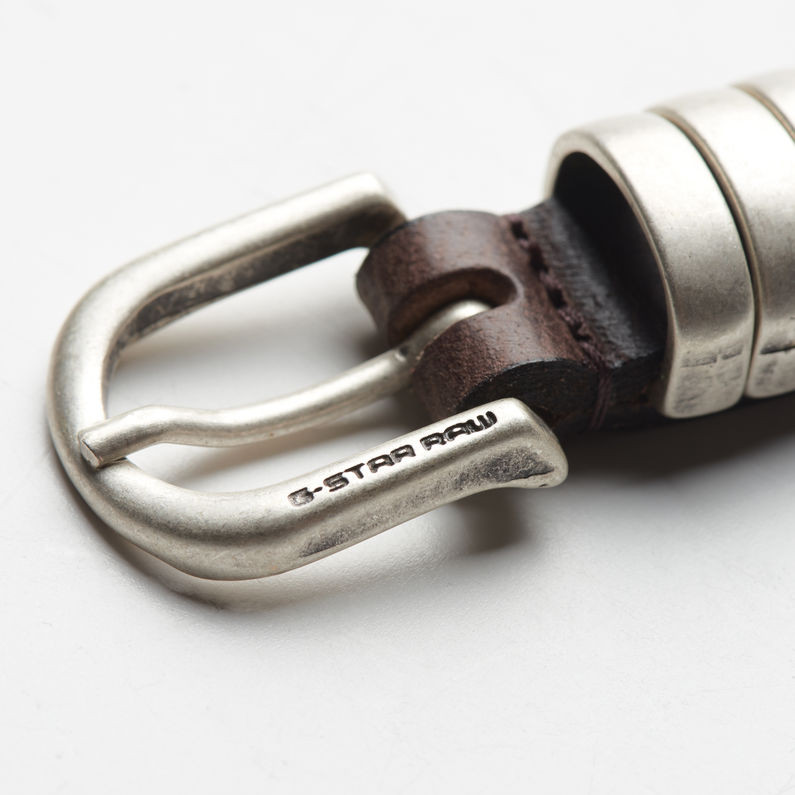 G-Star RAW® Claro Belt Brown detail shot buckle