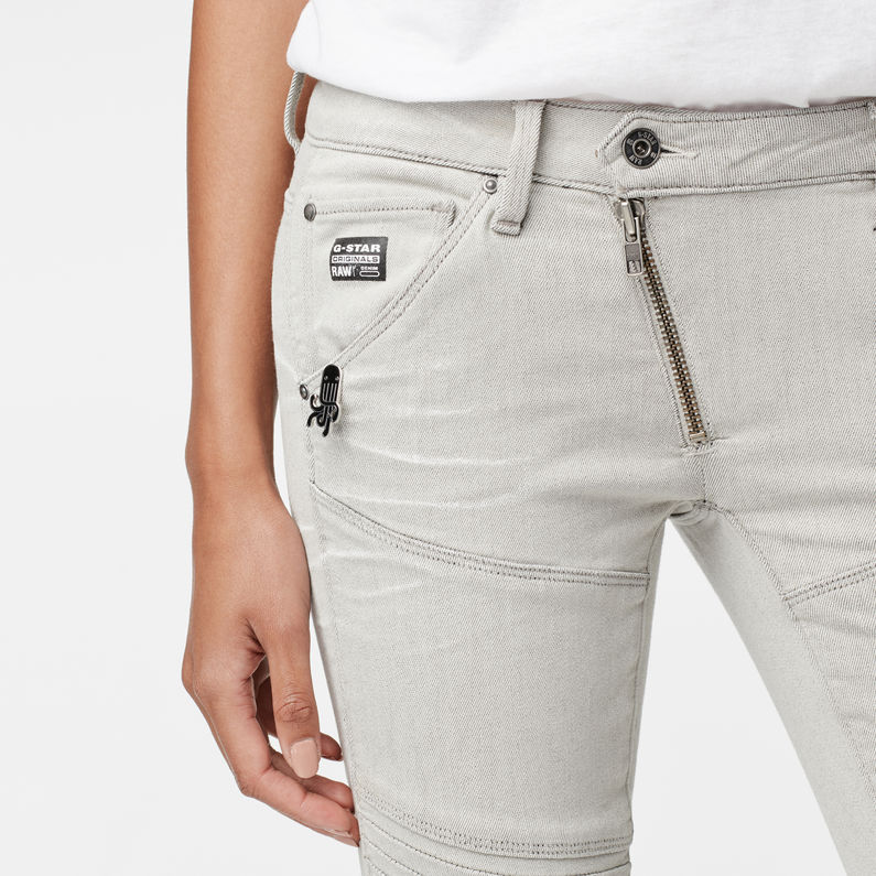 G-STAR® RAW for the Oceans - 5620 G-Star Elwood Zip Custom Jeans Blanco