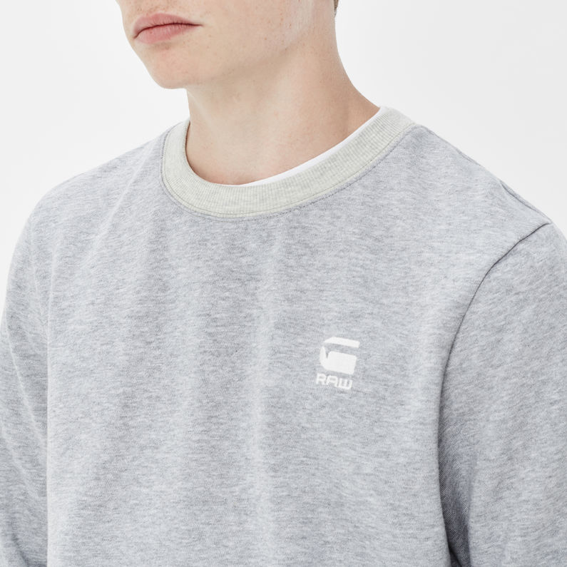 G-STAR® Core zip r sw l/s Grey detail shot