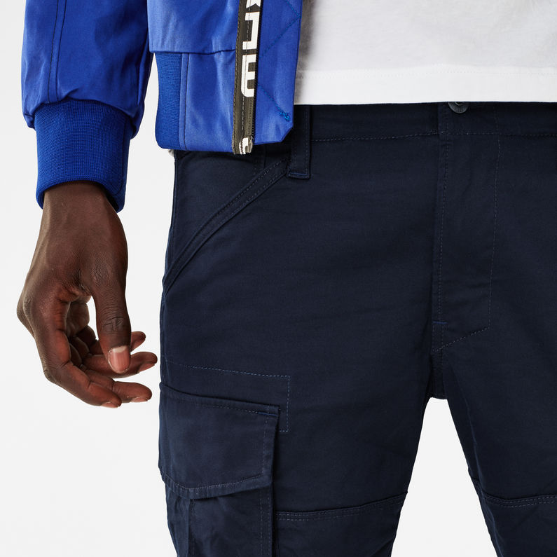 G-Star RAW® Rovic Slim Pants Bleu foncé detail shot