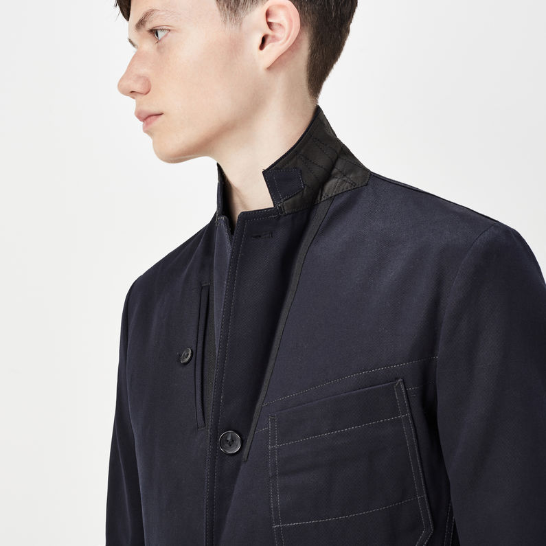 G-STAR® Blake Blazer Azul oscuro detail shot