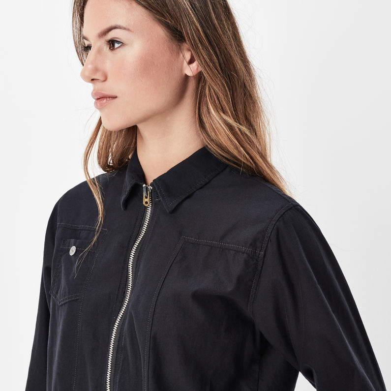 G-Star RAW® RAW Utility Zip Boilersuit Black detail shot