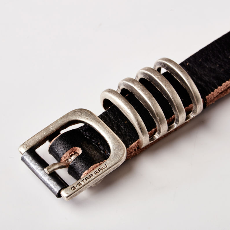 G-STAR® Zetja Belt Black detail shot buckle