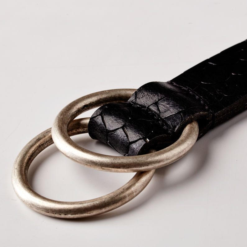 G-STAR® Iljun Belt Black detail shot buckle