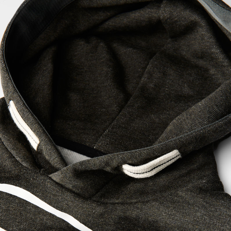 G-Star RAW® Vasif Hooded Sweater Grey detail shot