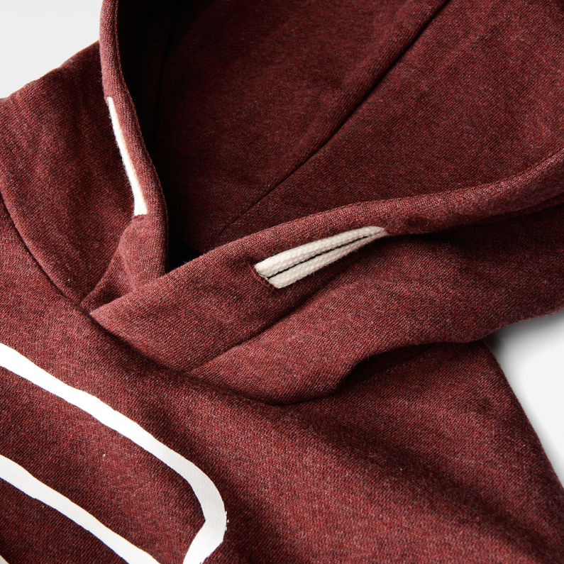G-Star RAW® Vasif Hooded Sweater Rot detail shot