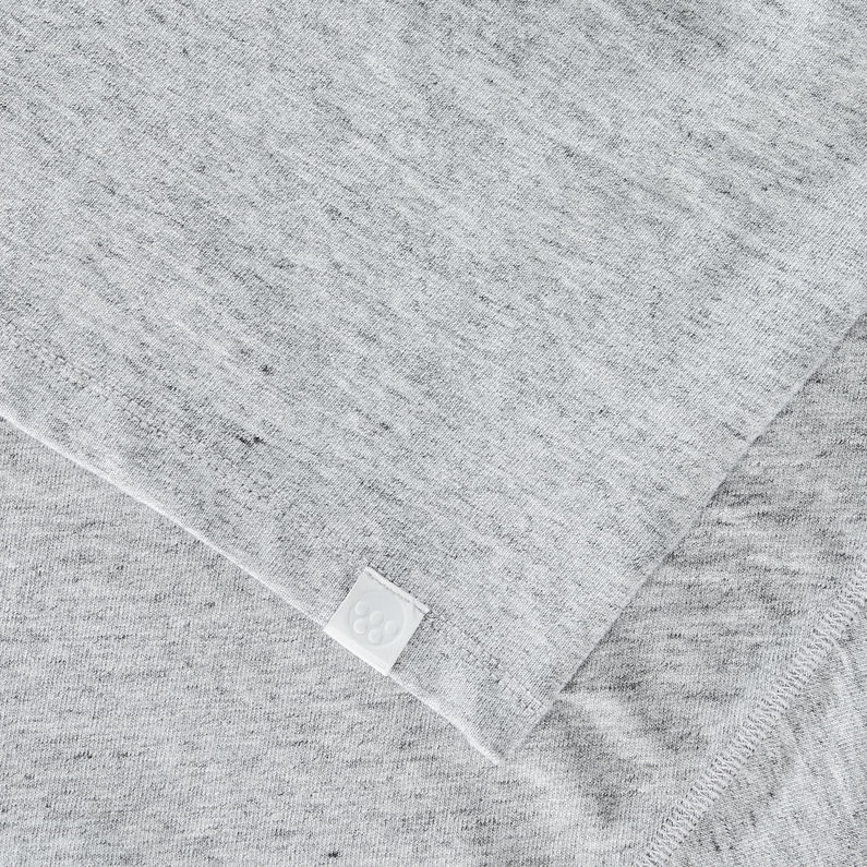 G-Star RAW® Marc Newson Leather Patch 3/4-Sleeve T-Shirt Grey