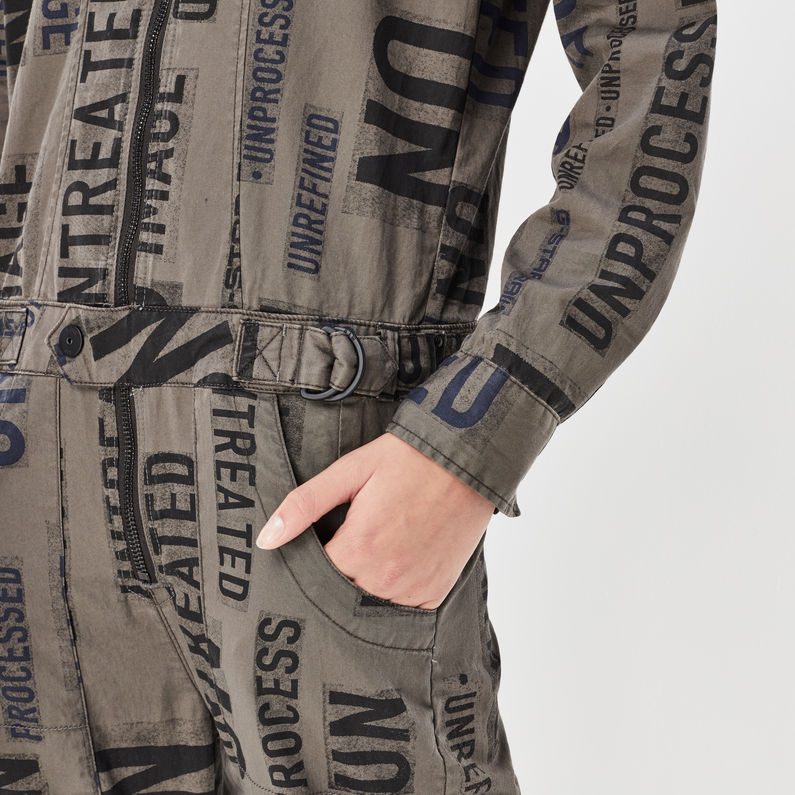 utility zip boiler suit