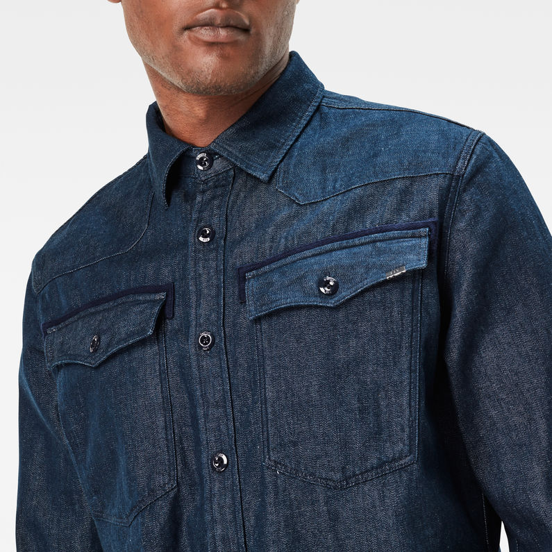3301 Denim Shirt | Dark blue | G-STAR® US