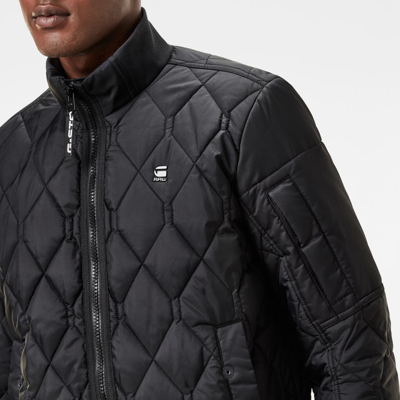 G-Star RAW® Batt Quilted Bomber Black detail shot