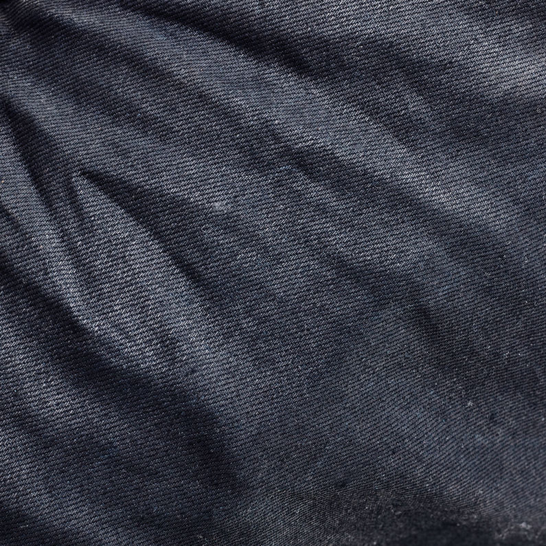 G-STAR® 5620 G-Star Elwood 3D Knee-Zip Super Slim Pants Dark blue fabric shot