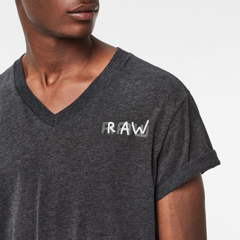 G-Star RAW® Borick V-Neck Regular Fit T-Shirt Black