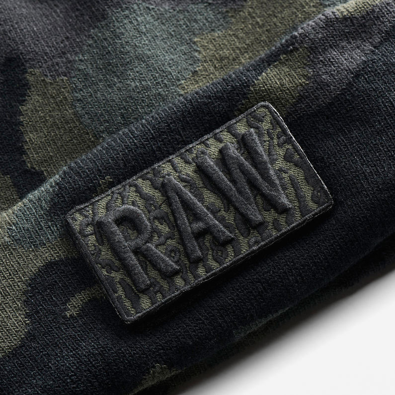 G-Star RAW® Originals Effo Camo Beanie Multi color detail shot buckle