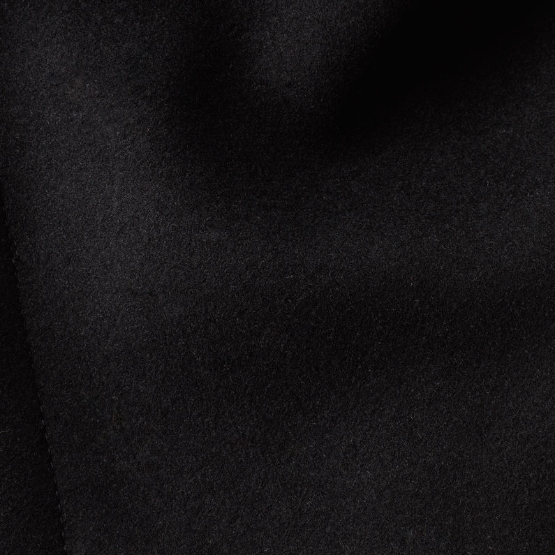 G-Star RAW® Garber Wool Trench Noir fabric shot