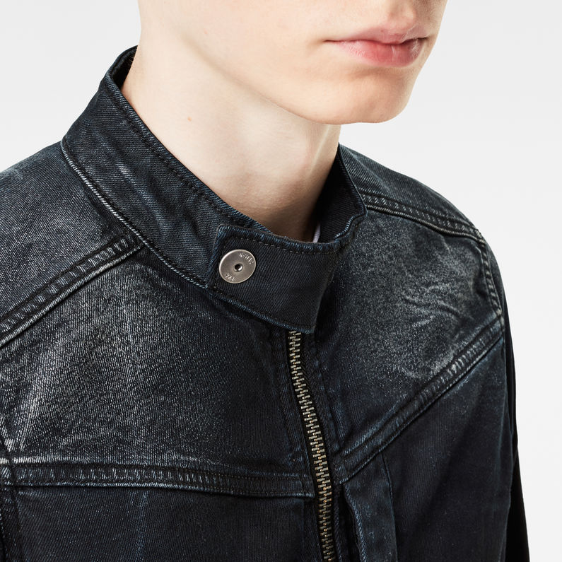 G-STAR® Deline 3D Slim Jacket Black detail shot